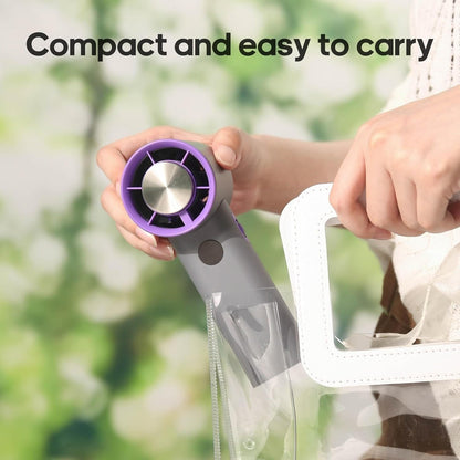 Belro portable handheld fan for outdoor use, compact design with adjustable settings, ideal for outdoor activities and cooling.