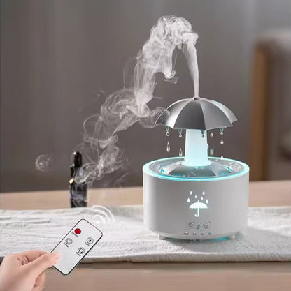 Belro Aroma Essential Oil Diffuser with sleek design, emitting mist and ambient light for home fragrance and relaxation.