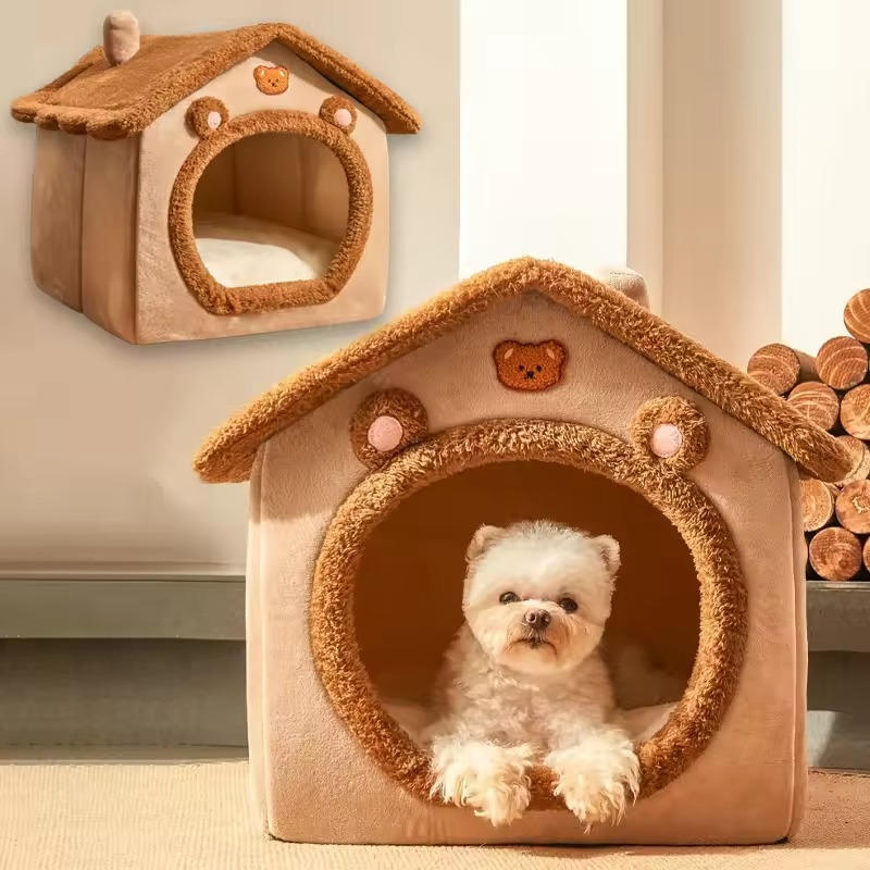 Belro indoor cat house in a cozy home setting, showcasing the comfortable and stylish furniture for cats.