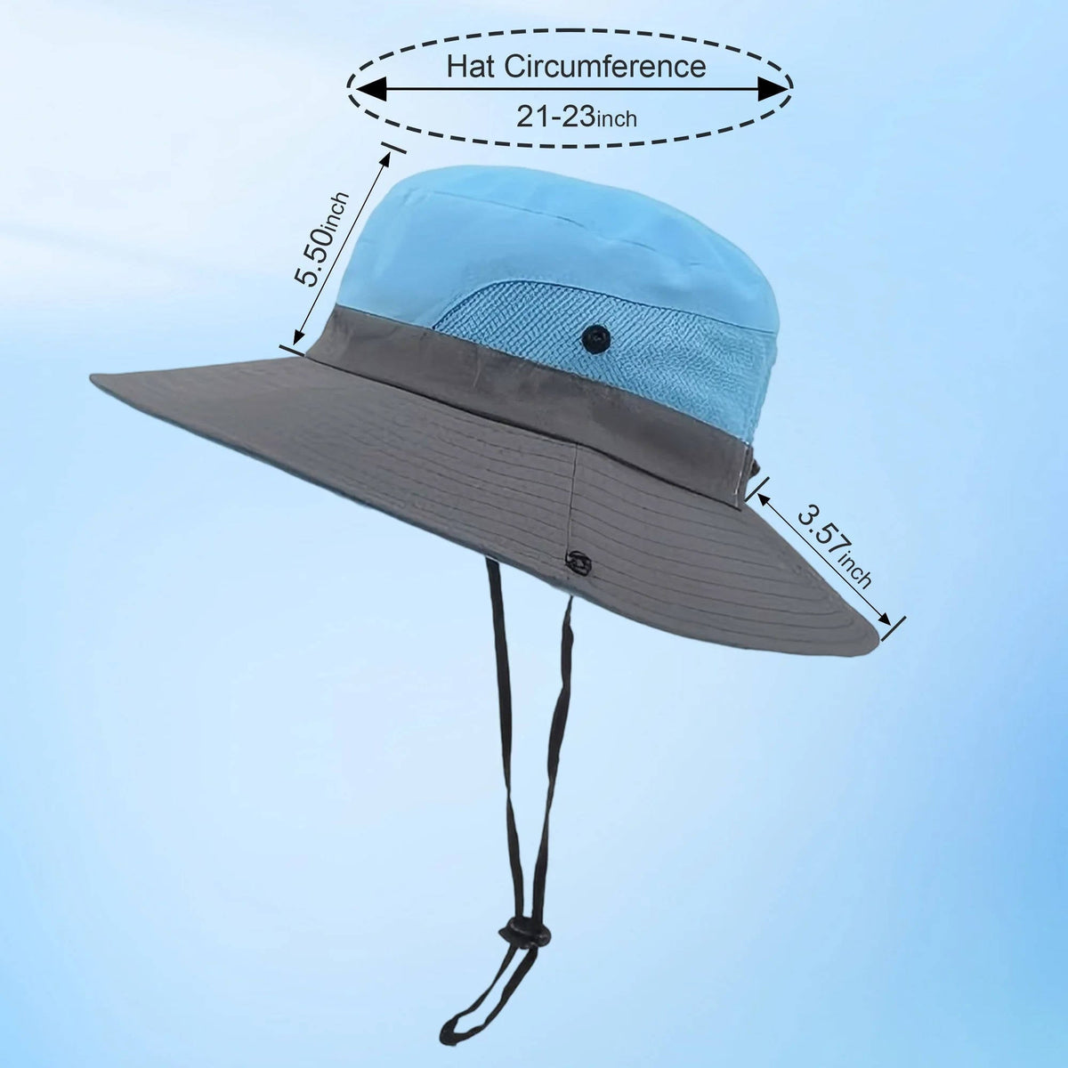 Belro UV protection foldable sun hat, lightweight hat with wide brim and adjustable strap, ideal for outdoor sun protection.