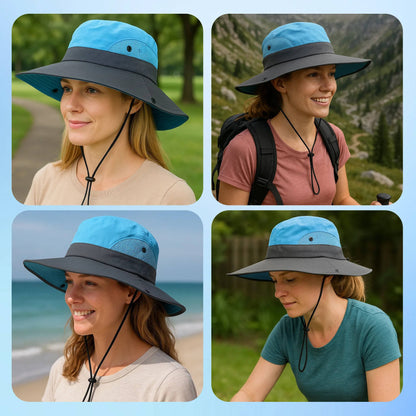 Belro UV protection foldable sun hat with wide brim, lightweight and stylish accessories for sun safety and outdoor wear