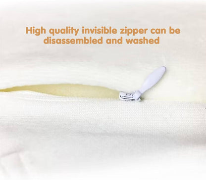 Belro newborn side sleeper wedge pillow for infants, provides gentle incline support for safe sleep in home bedding.