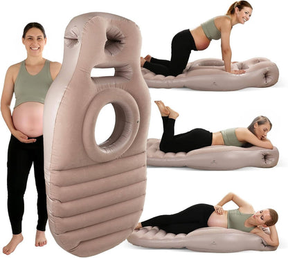 Belro pregnancy pillow designed for stomach support, ideal for comfortable sleep during pregnancy in a home bedding setting.