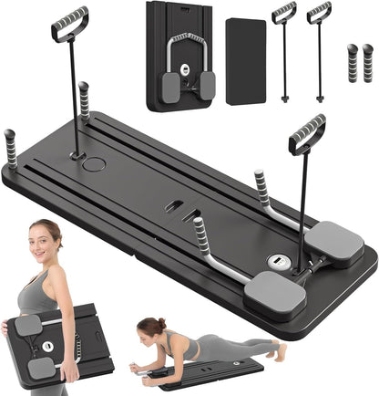 Men's Belro portable Pilates reformer Pilates board for fitness, shown in a compact, foldable design ideal for exercise at home or on the go.