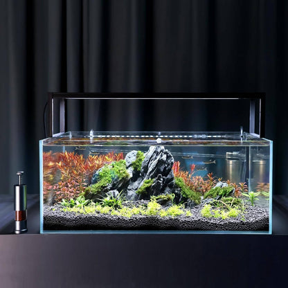 Belro Mini Fish Feeder for Aquarium, compact pet supplies device for automatic fish food dispensing, suitable for freshwater and saltwater tanks.