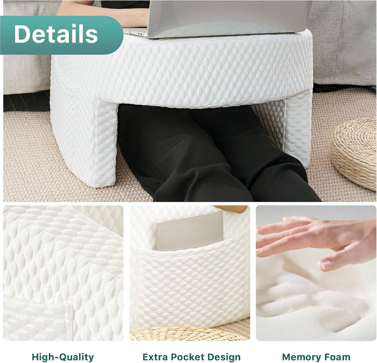 Belro reading pillow for bed, soft and supportive cushion designed for comfortable reading and relaxation in bed.