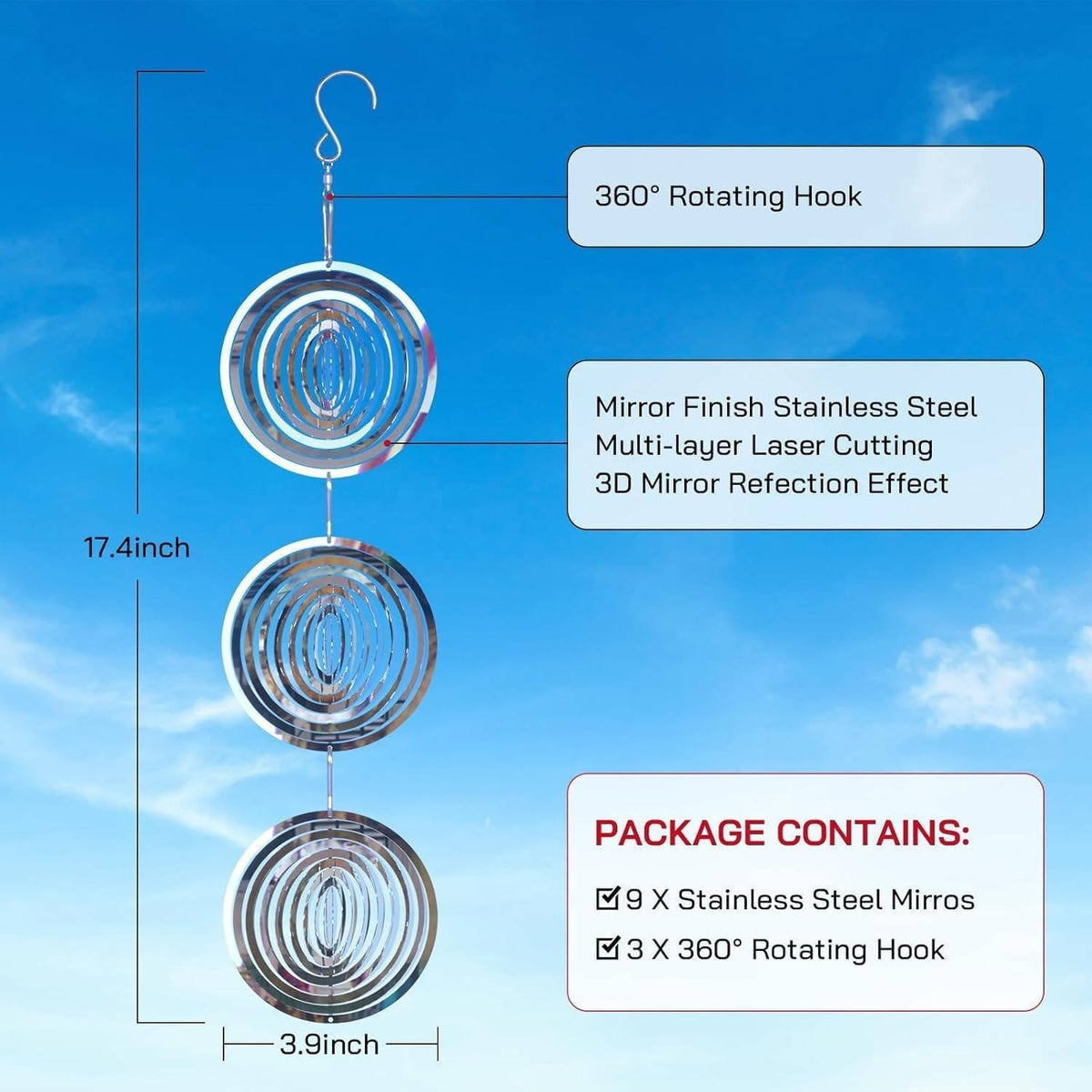 Belro outdoor bird deterrent scare device in a garden setting to keep birds away from outdoor spaces.