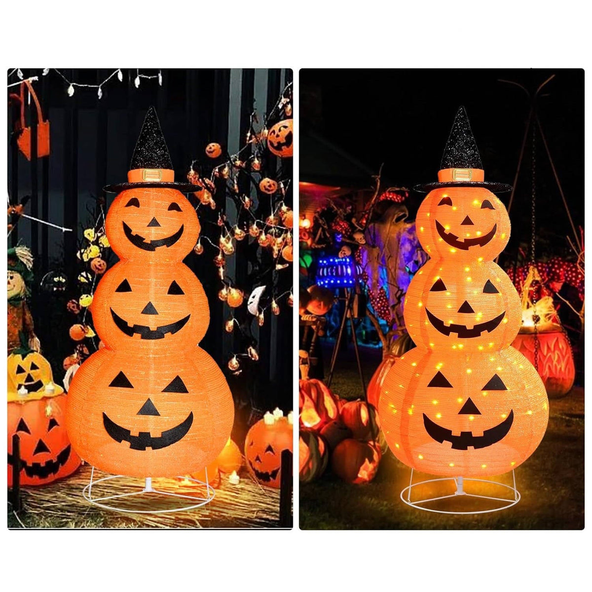 Belro Halloween pumpkin outdoor decoration with carved face, ideal for festive home and garden holiday decor.