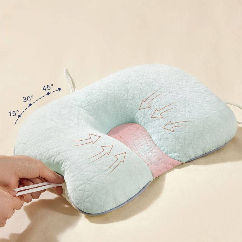 Belro baby pillow for flat head, soft and supportive pillow designed for infants, in a cozy bedding setting.