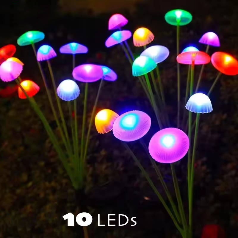 Belro Solar Jellyfish Lights outdoor decor with glowing jellyfish design for garden or patio lighting, solar-powered and weather-resistant.
