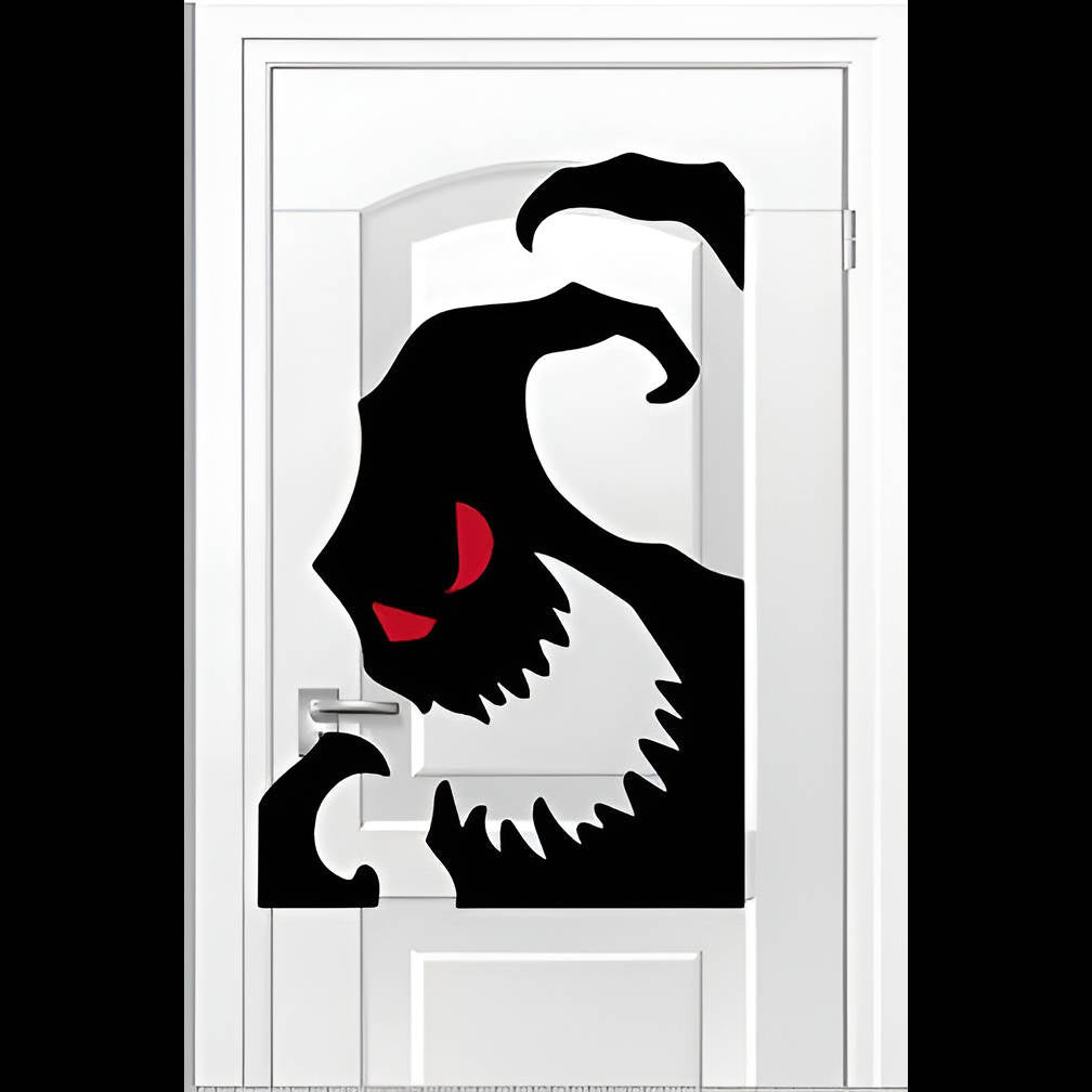 Belro Halloween window decoration featuring spooky, creepy designs for haunted home and garden Halloween decor.
