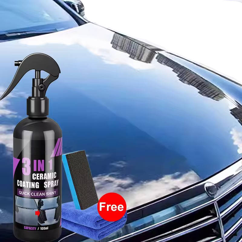 Belro ceramic coating for cars applied on a vehicle, providing a glossy, protective finish for automotive surfaces.