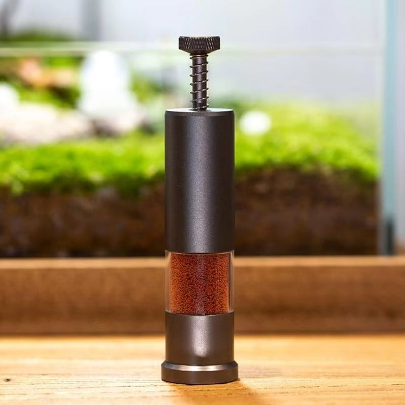 Belro Mini Fish Feeder for aquarium, compact pet supply device with adjustable feeding mechanism for fish.