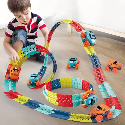 Belro Anti Gravity Race Track for Kids, an automotive toy with colorful tracks and cars, designed for exciting racing fun.