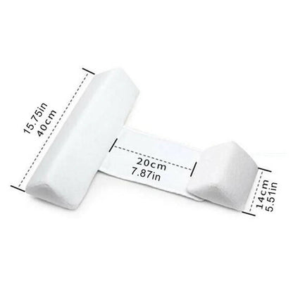 Belro newborn side sleeper wedge pillow with anti-roll design, used for safe side sleeping in home and baby bedding.