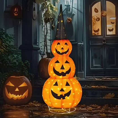 Belro Halloween pumpkin outdoor decoration for home and garden, featuring a carved pumpkin with festive holiday design.