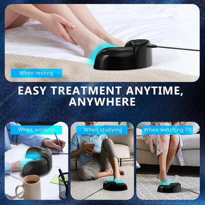 Belro Nail Fungus Laser device used for treating fungal infections with a sleek electronic LED light design.