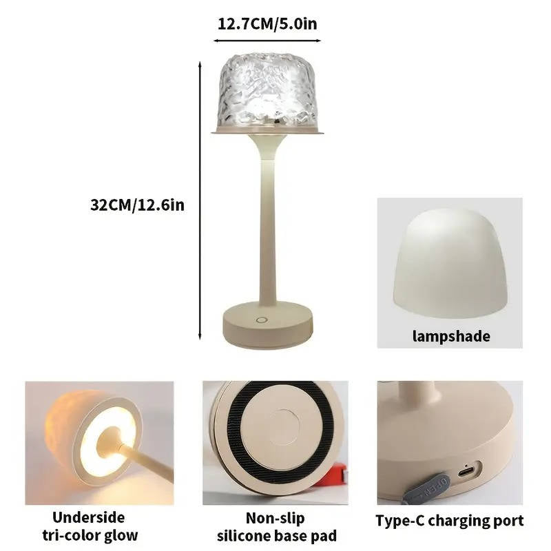 Belro cordless room light projector lamp illuminating a child's bedroom with colorful star and moon projections on the wall.