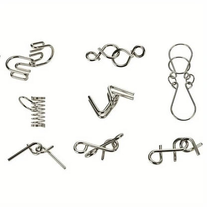 Belro metal puzzle toy with interconnected metal pieces, perfect for challenging and stimulating puzzles and brain teasers.