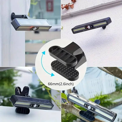 Belro 2-set portable solar fence lights for outdoor home and garden, eco-friendly solar-powered LED lighting for fences.