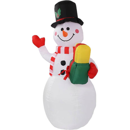 Belro inflatable snowman outdoor Christmas decoration with LED lights, suitable for home and garden festive decor.
