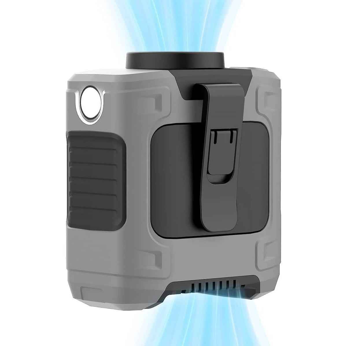 Belro portable handheld mini cooling fan in black, compact design ideal for outdoor use and personal cooling.