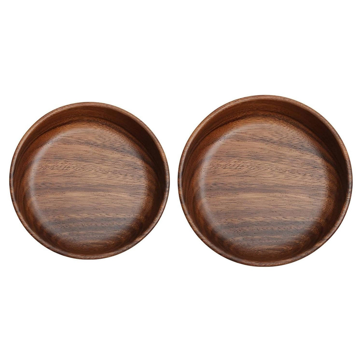 Belro wood bowls for food, natural wooden kitchen bowls for serving and dining, rustic home and garden tableware