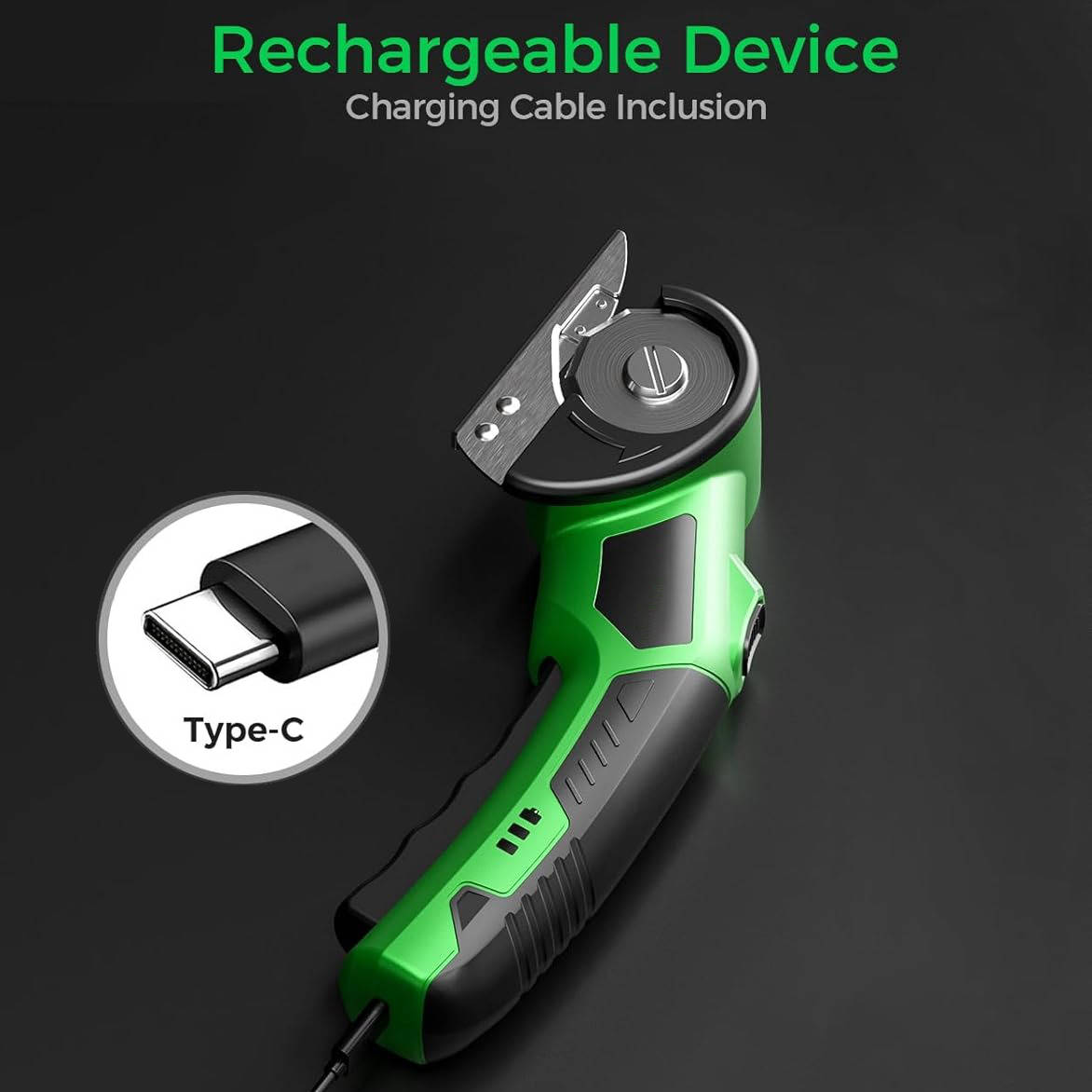 Belro cordless electric scissors with ergonomic design and stainless steel blades for precise cutting.