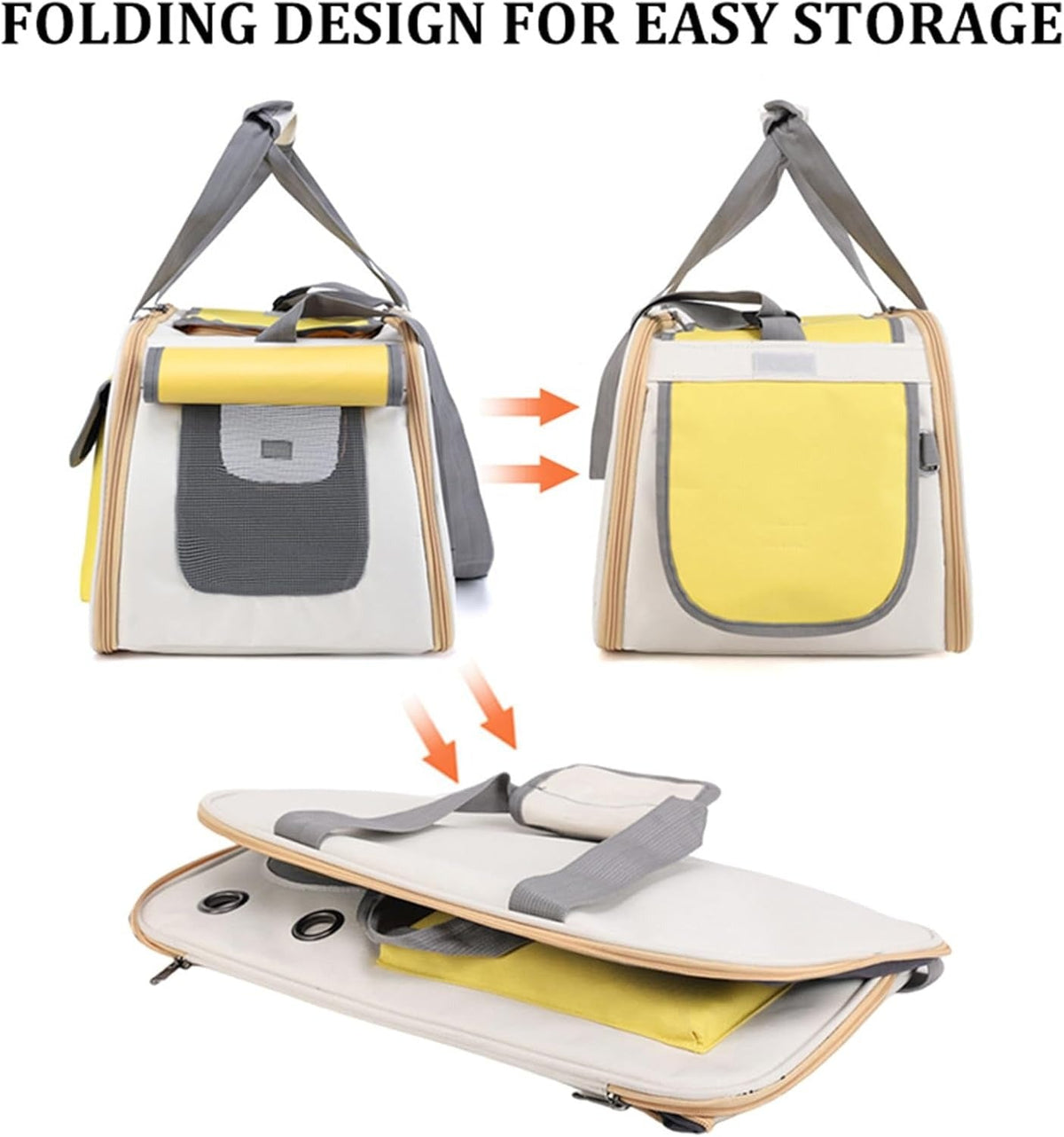 Belro travel pet carrier for cats and small dogs, automotive-style, with mesh sides and secure zipper closure.