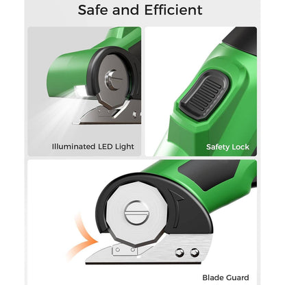 Belro cordless electric scissors with ergonomic handle and sharp blades for precise cutting, ideal for crafting and sewing projects.