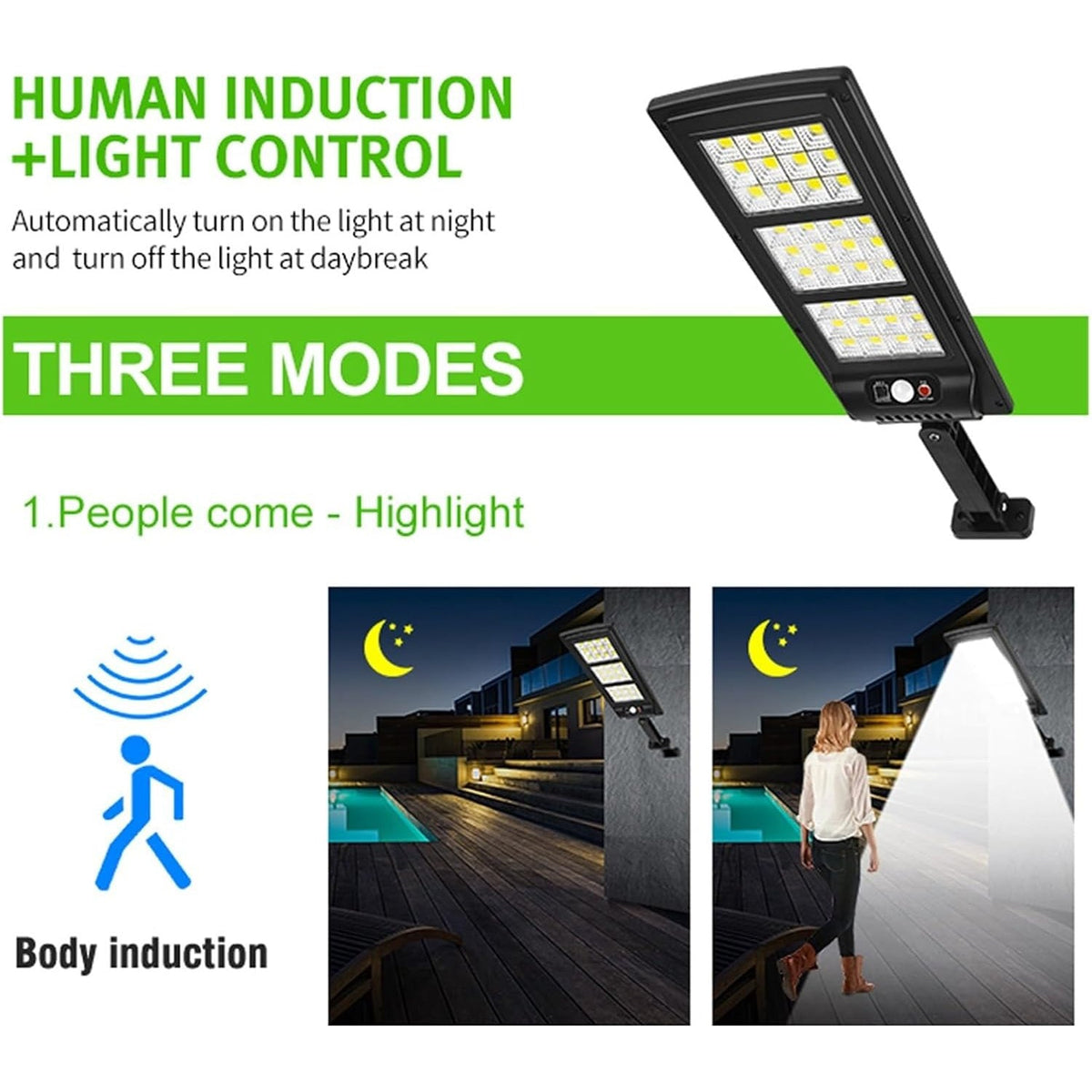 Belro LED outdoor solar light illuminating a garden path, ideal for home and garden outdoor lighting.