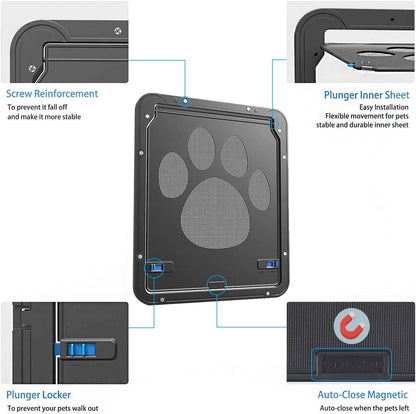 Belro pet screen door for dogs and cats, durable pet supplies with mesh screen for easy access and ventilation.