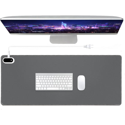 Belro heated desk and mouse pad for pain relief, showing the ergonomic design and heating elements in a health and beauty setting.