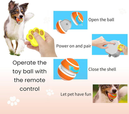 Belro interactive dog ball toy for pets, featuring a colorful, textured design ideal for engaging play and mental stimulation.