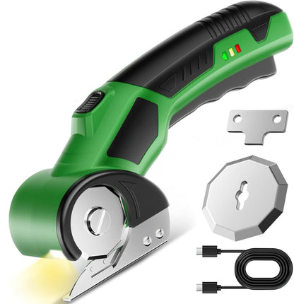 Belro cordless electric scissors with ergonomic handle and sharp blades, ideal for fabric and craft cutting.