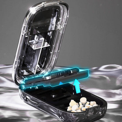 Belro portable pills cutter for health and beauty, compact device with sharp blades for easy pill splitting on the go.
