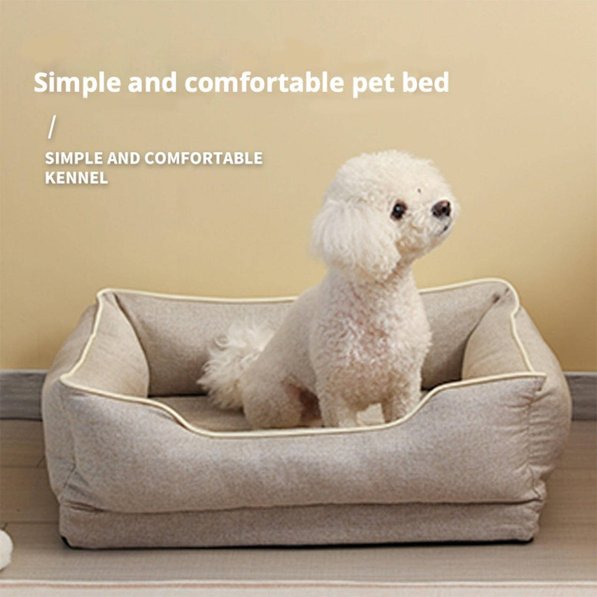 Belro orthopedic anti-slip car dog bed placed on back seat, providing comfort and safety for pets during travel.