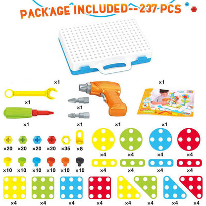 Belro building toys for kids with 237 colorful pieces, ideal for creative construction and imaginative play.