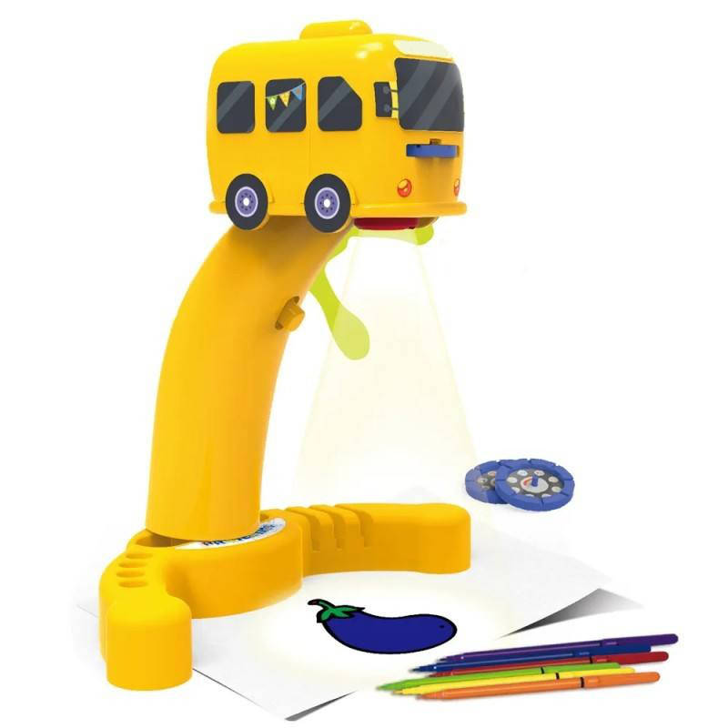 Belro drawing projector toy for kids showing a colorful projection on a wall, ideal for creative art and entertainment activities.