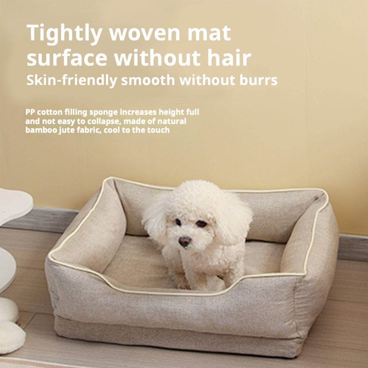 Belro orthopedic anti-slip car dog bed on back seat, providing comfort and safety for pets during travel.