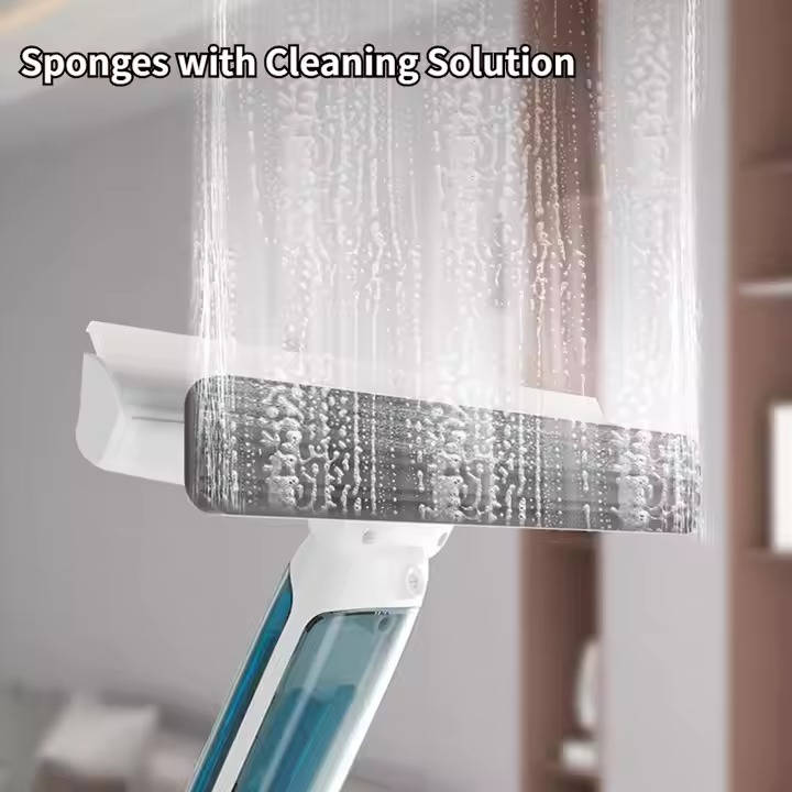 Belro long handle telescopic window cleaner tool with extendable pole for easy indoor and outdoor glass cleaning.