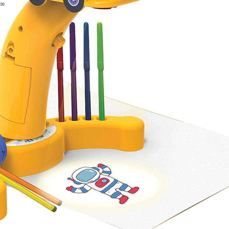 Belro drawing projector for kids, a fun toy and art tool with a compact design, ideal for creative drawing activities.