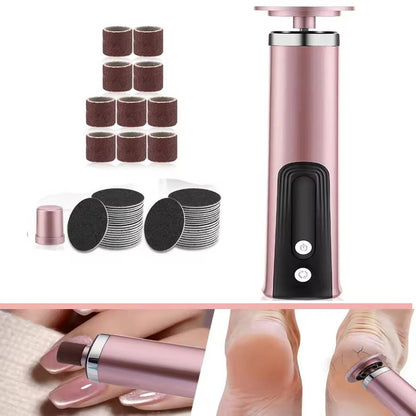 Belro electric callus remover for soft feet, handheld skin care device with a rotating head for smooth, healthy skin.
