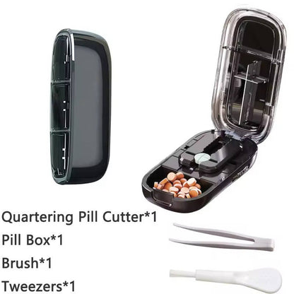 Belro portable pills cutter for health and beauty, compact design with sharp blades for easy pill splitting.