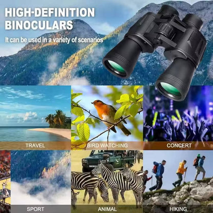 Belro long range binoculars with adjustable eyepieces and rugged design, ideal for outdoor and wildlife viewing.