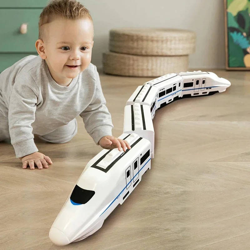 Belro automotive train toy for toddlers, featuring fun and interactive design with colorful train cars and playful details.