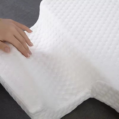 Belro orthopedic couple pillow with arm tunnel, designed for comfortable cuddling and support during rest or sleep.