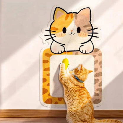 Wall mounted cat scratching post by Belro, featuring durable sisal surface and modern design for indoor home furniture.