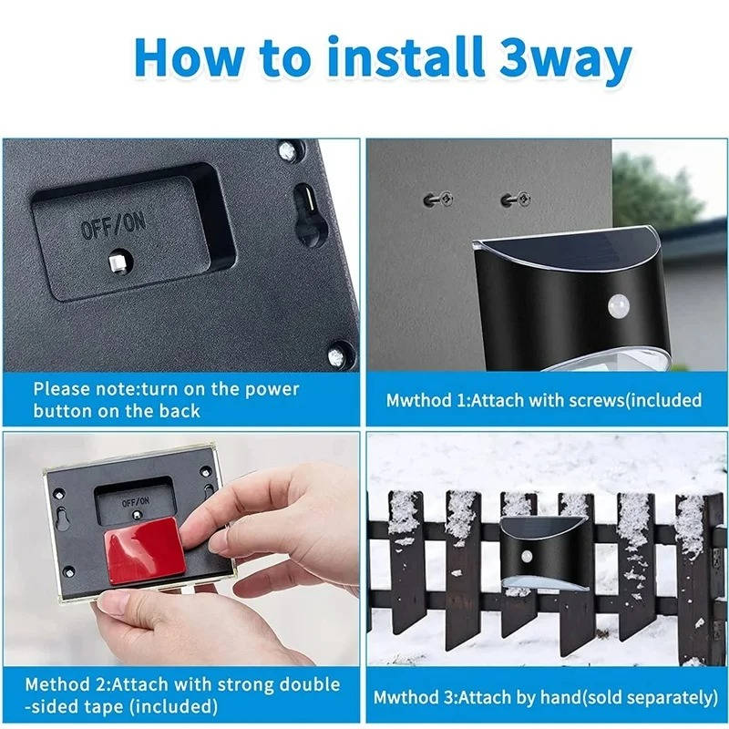 Belro outdoor fence light with motion sensor, stair lighting for garden and patio, weather-resistant outdoor home and garden lighting.