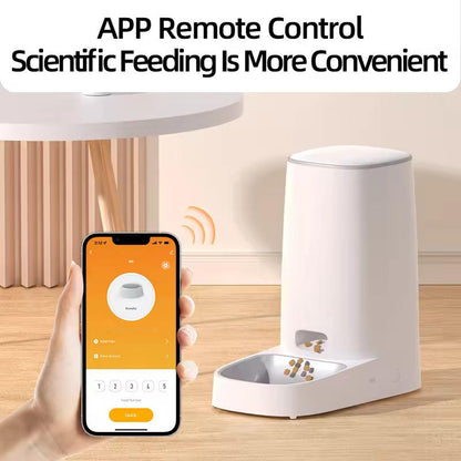 Belro automatic cat feeder with digital timer and food storage container for convenient pet feeding.